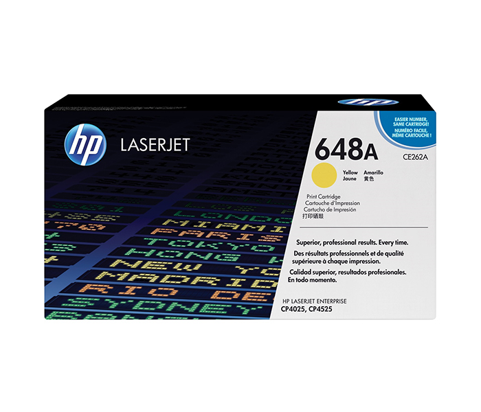 HP 648A Original LaserJet Toner Cartridge - Yellow (CE262A) - Zoom Image