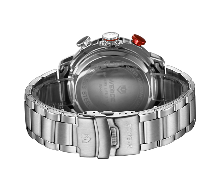 Weide WH-5206MB Analog and LCD Digital Watch Silver and Red - Zoom Image 4