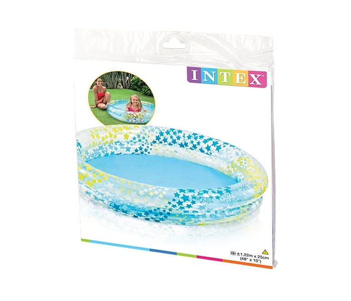 Intex ZX-59421 122 x 25CM Inflatable Circle Fun Swim Pool - Zoom Image 1