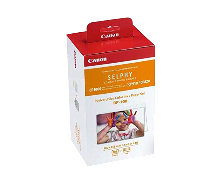 Canon RP-108 High-Capacity Color Ink Paper Set for SELPHY CP910 Printer - White - Zoom Image 2