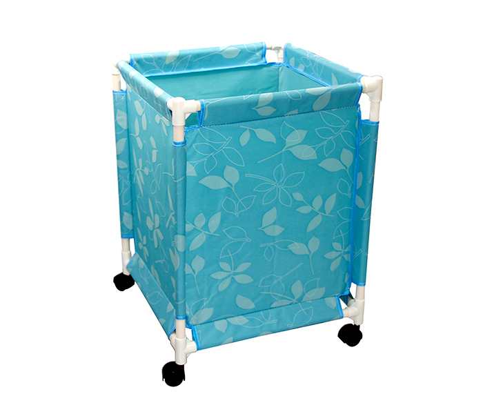 In-House Ls-1110 Foldable Laundry Storage Basket With Wheels - Blue - Zoom Image 2