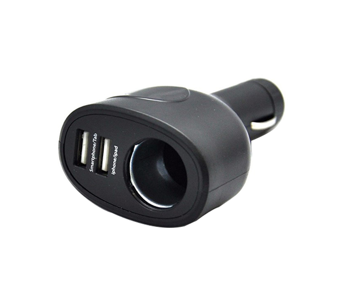 Trands TR-PC2647 3.1A Dual USB Ports Car Charger - Black - Zoom Image 5