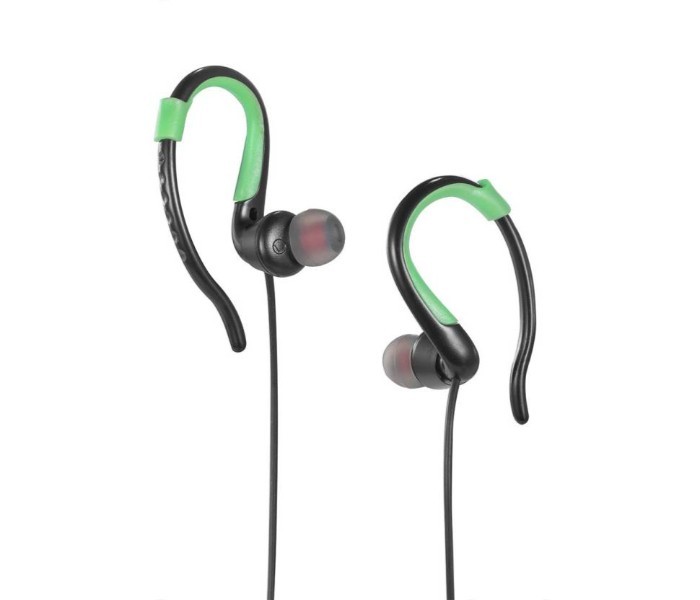 Riversong Music Earphones Sports Hook Deep Base with Music Control Green and Black - Zoom Image 3