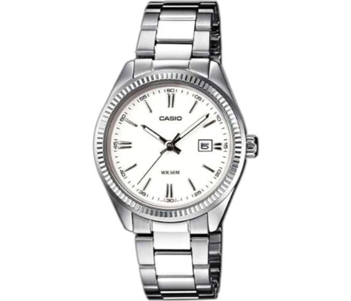 Casio MTP-1302D-7A1VDF (CN) Mens Analog Watch Silver and White - Zoom Image