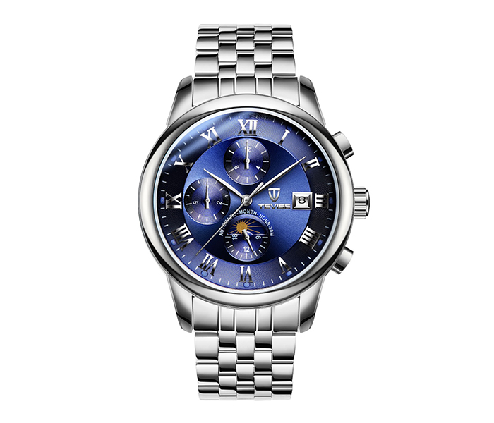 Tevise 9008 Men's Casual Business Automatic Watch - Blue - Zoom Image