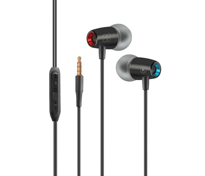 Promate Tunebuds-1 Dynamic In-Ear Stereo Earphones with In-Line Microphone, Black - Zoom Image 6