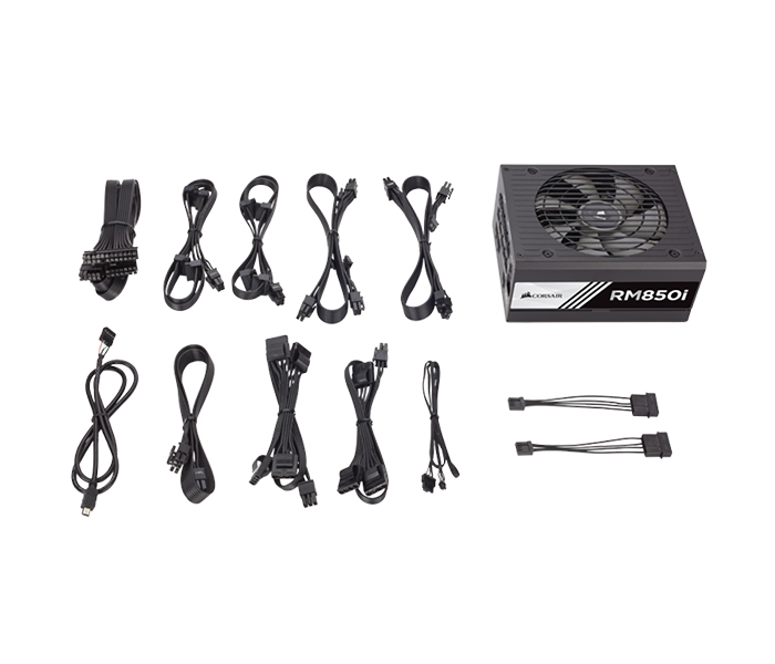 Corsair CP-9020083-UK RMi Series RM850i 850W 80 Plus Gold Certified Fully Modular PSU - Black - Zoom Image 5