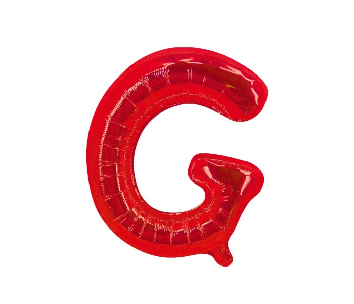 Party Time G-RE-803379 Letter G 16 Inch Foil Balloon Red - Zoom Image