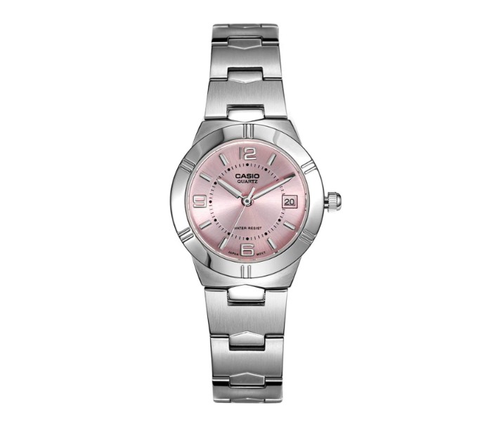 Casio LTP-1241D-4ADF Womens Analog Watch Silver and Pink - Zoom Image 3