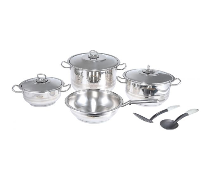 Prestige PR7001 9 Pieces Stainless Steel Cooking Set - Silver - Zoom Image 1