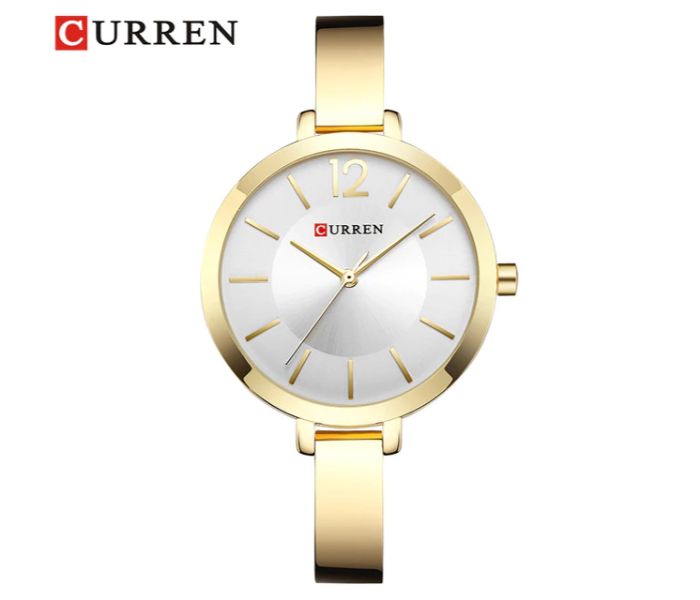 Curren 9012 Quartz Casual Watch For Women Gold And Silver - Zoom Image