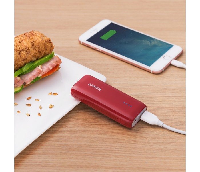 Anker A1211 Powercore 5200 mAh Power Bank Red - Zoom Image 1