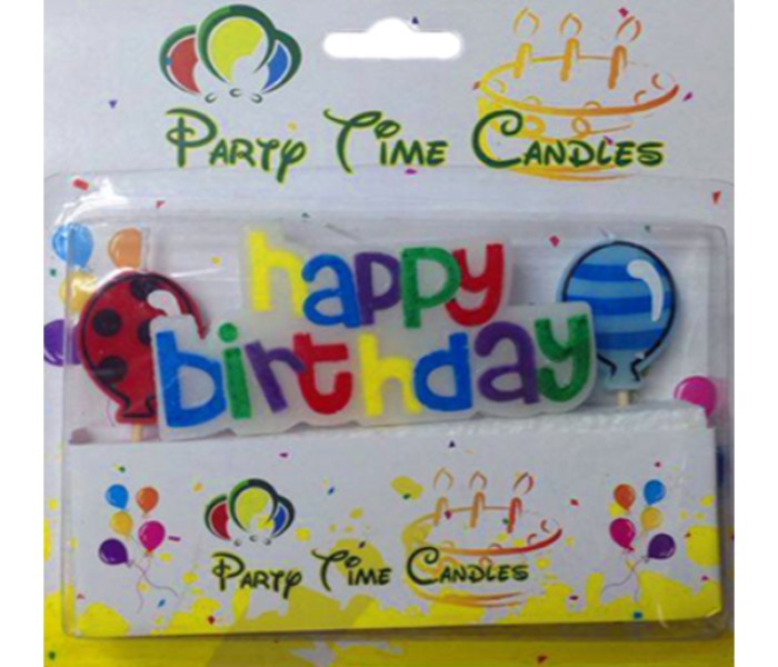 Party Time G161 Happy Birthday Candle Multicolor - Zoom Image