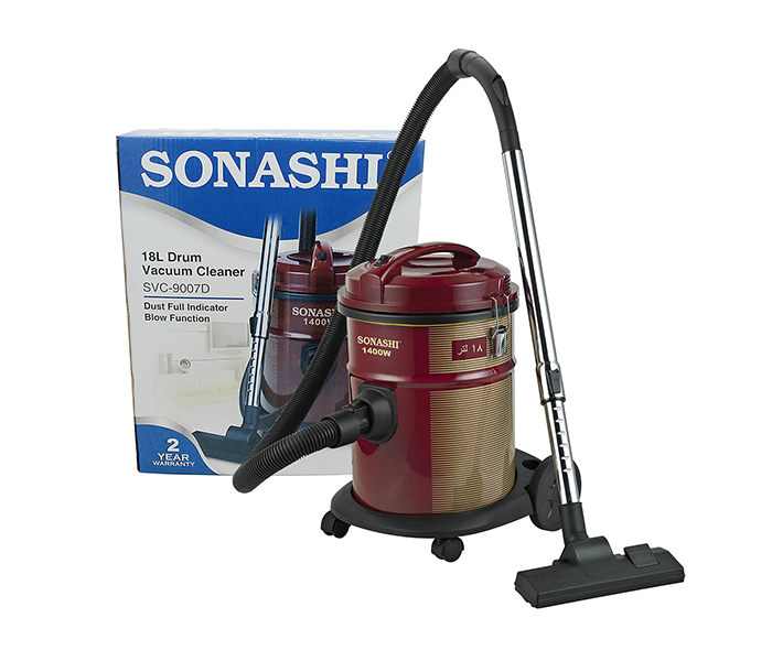 Sonashi SVC-9007-D 1400W Drum Vacuum Cleaner - Maroon - Zoom Image 3