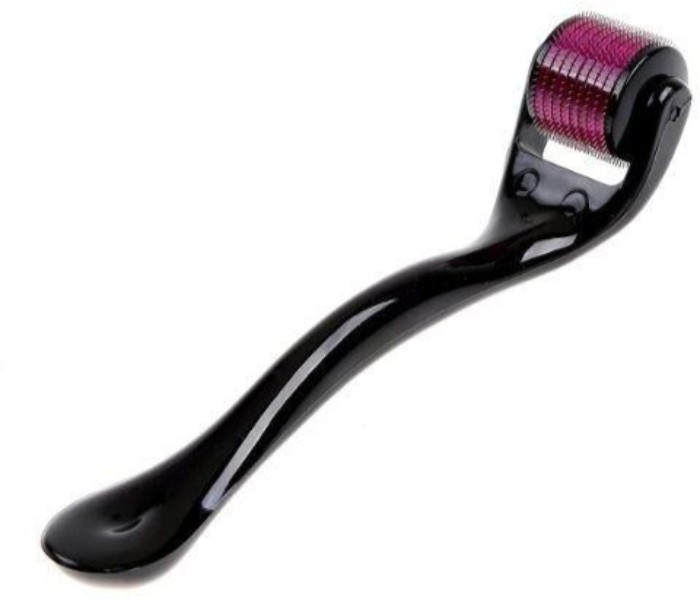 Derma Roller 0.5 mm for face Treatment DR05BP Black and Pink - Zoom Image