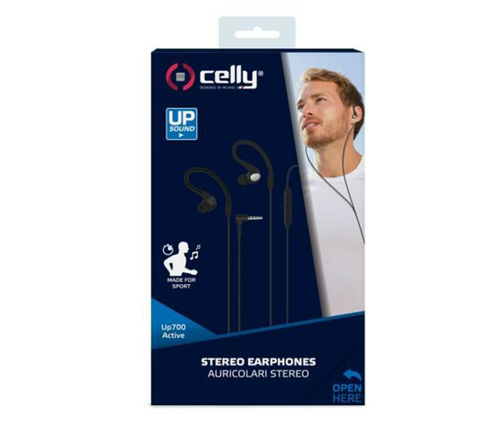 Celly UP700ACTBK 3.5mm Wired Stereo Active RC Earphone - 1.2 Meter, Black - Zoom Image 3