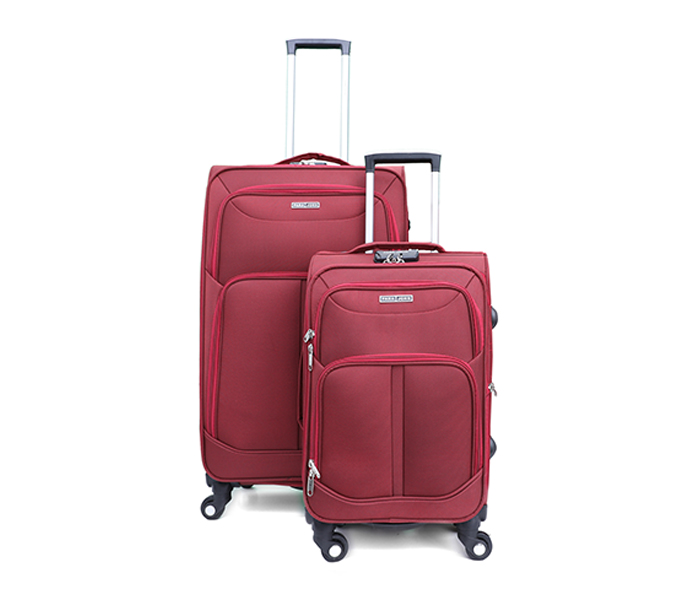 Parajohn PJTR2025R Trolley Bag Set of 2 Pieces - Red - Zoom Image