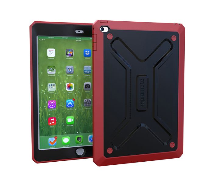 Promate Armor-Air2 Rugged & Impact Resistant Protective Case for iPad Air 2 - Maroon - Zoom Image 3