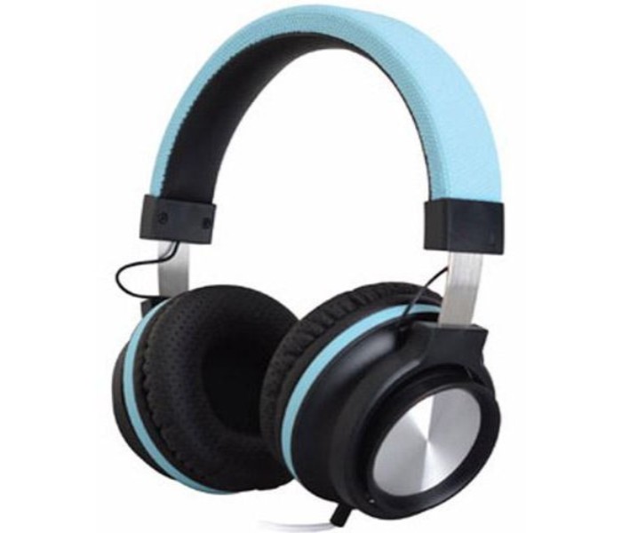 Geepas GHP4710 Stereo Bluetooth Headphone with Mic Blue and Pink - Zoom Image