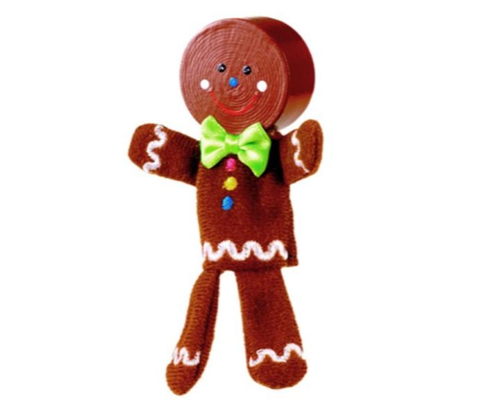 Fiesta Crafts G-1034 Gingerbread Man Maroon - Zoom Image 2