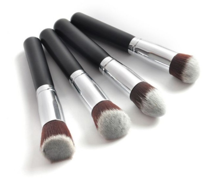 Synthetic Kabuki Makeup Brush Set 4 Piece SMB04  Black - Zoom Image 2