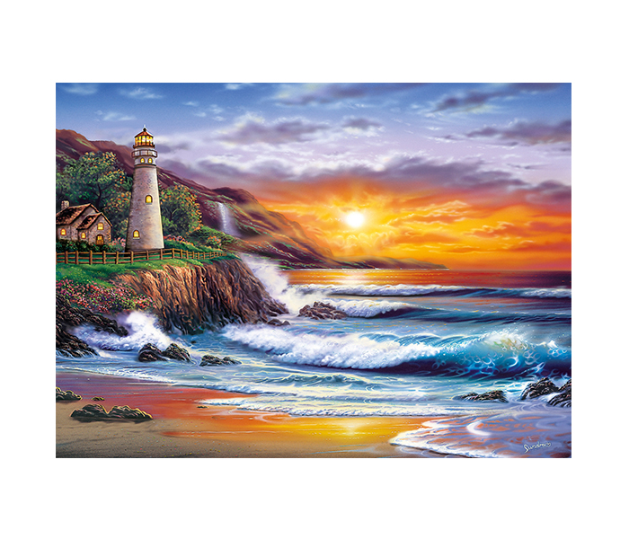 Clementoni 39368 High Quality Collection Lighthouse at Sunset Adult Puzzle - 1000 Pieces - Zoom Image 1