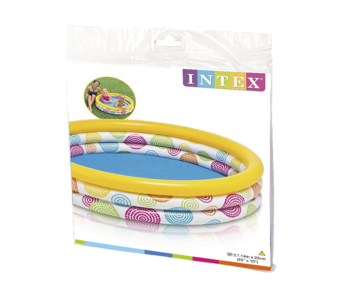 Intex ZX-59419 Inflatable Wild Geometry Three Ring Paddling Pool - Zoom Image 2