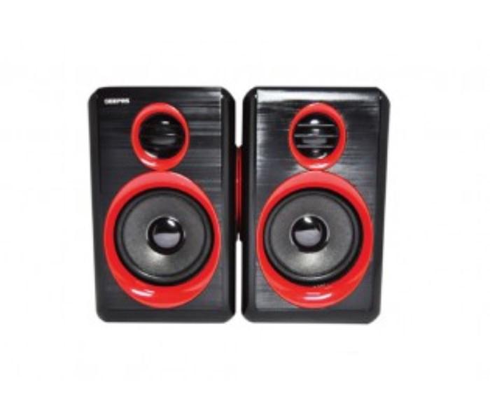 Geepas GMS8802 2.0 Computer Speaker Black, Red - Zoom Image