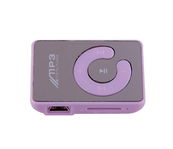 Fashion Clip Mini Mp3 Music Media Player Support Micro Sd Card - Voilet - Zoom Image