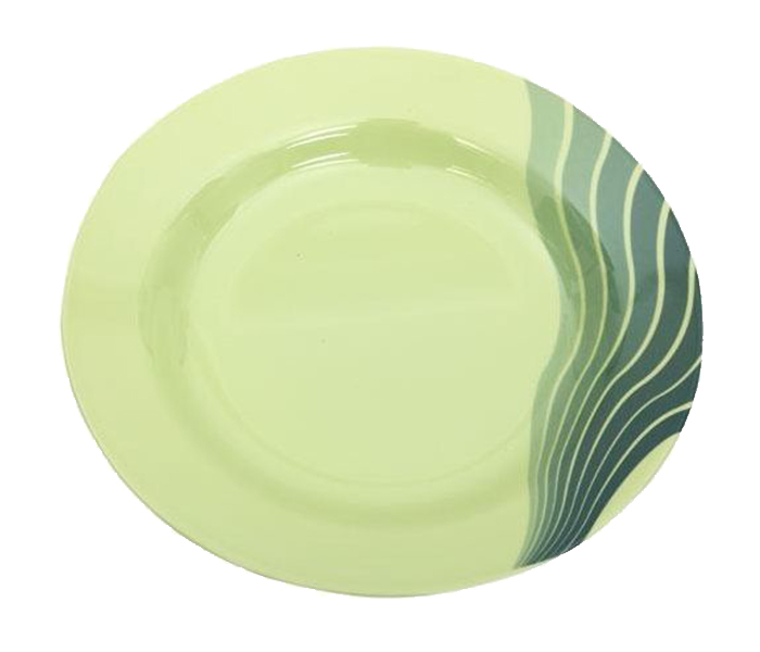 Royalford RF8157 10-inch Melamine Radiant Thai Soup Plate - Green - Zoom Image