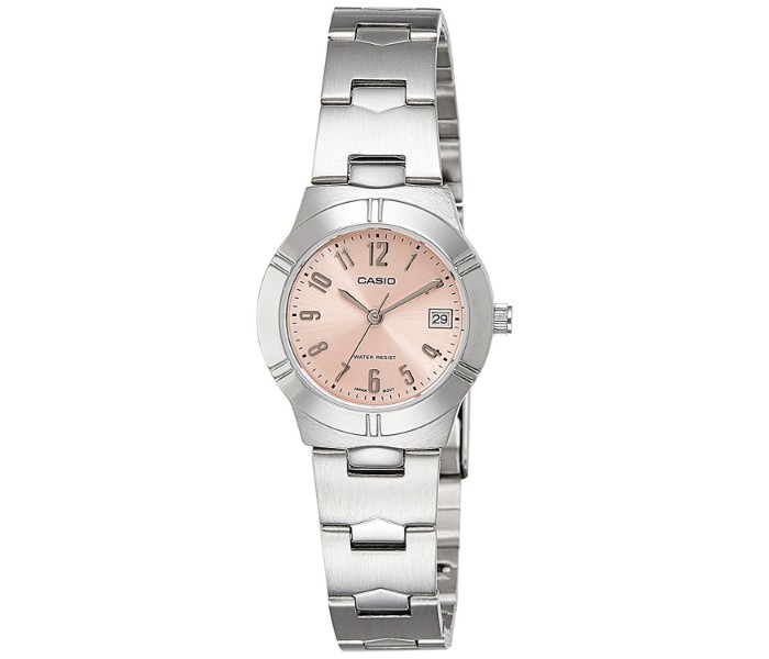 Casio LTP-1241D-4A3DF (CN) Womens Analog Watch Silver and Rose Gold - Zoom Image 2