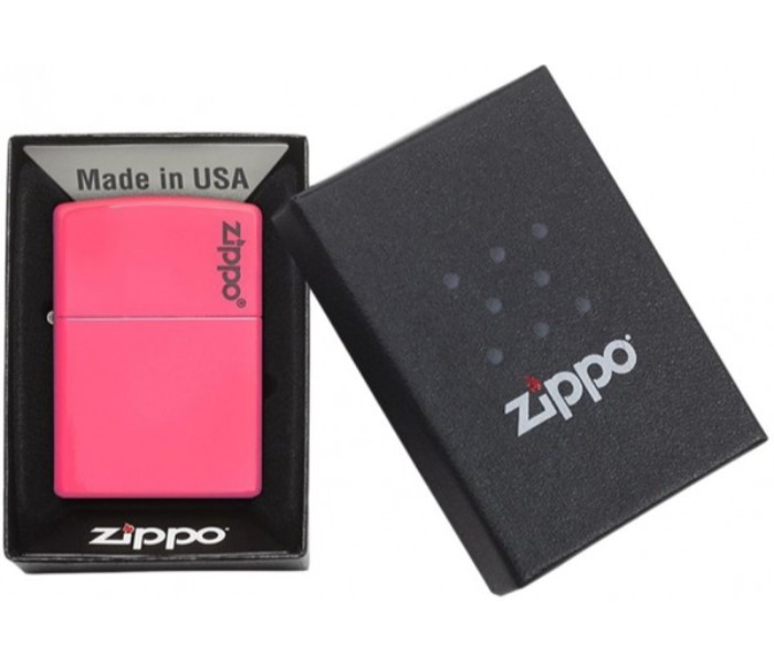 Zippo 28886ZL Neon Logo Lighter Pink - Zoom Image 3