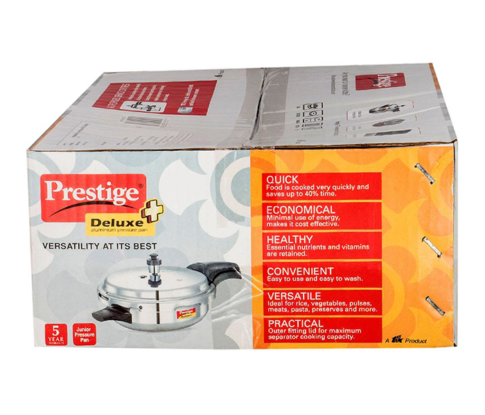 Prestige MPD10707 3.1 Litre Deluxe Plus Junior Pressure Pan - Silver - Zoom Image 2