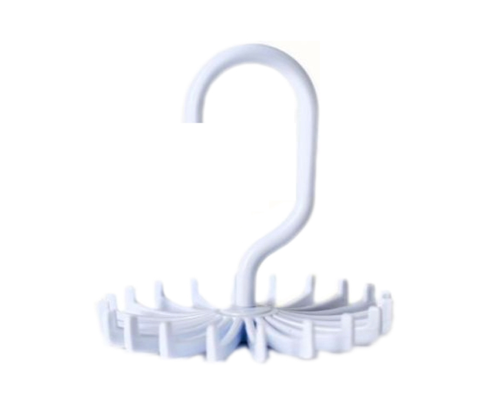 Rotating Necktie Belt Rack Hanger 2 Piece RN2P White - Zoom Image 3