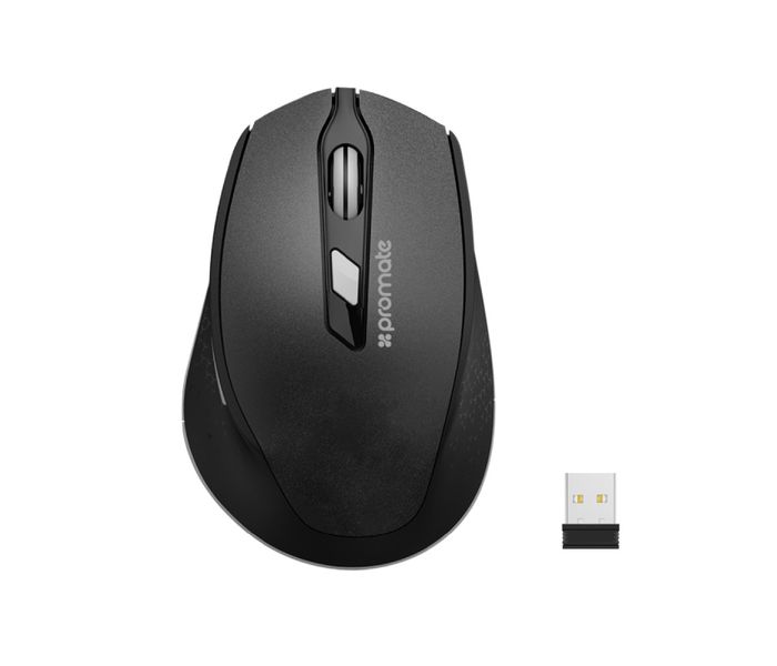 Promate Clix-6 Ergonomically Designed 2.4GHz Wireless Mouse, Black - Zoom Image 8