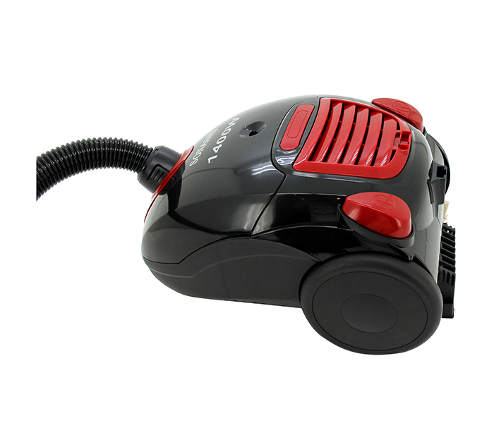 Sonashi SVC-9023 1400W Canister Vacuum Cleaner - Black & Red - Zoom Image 1