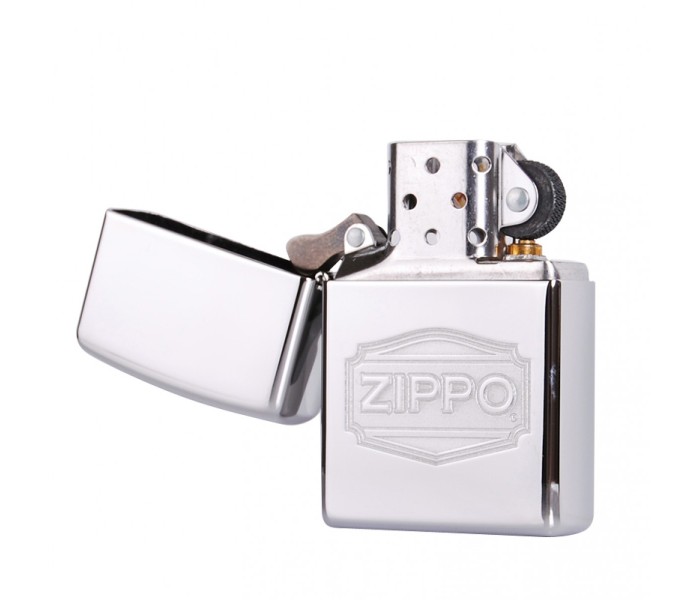 Zippo 28187-000009 250 Depot Logo Lighter Silver - Zoom Image 1