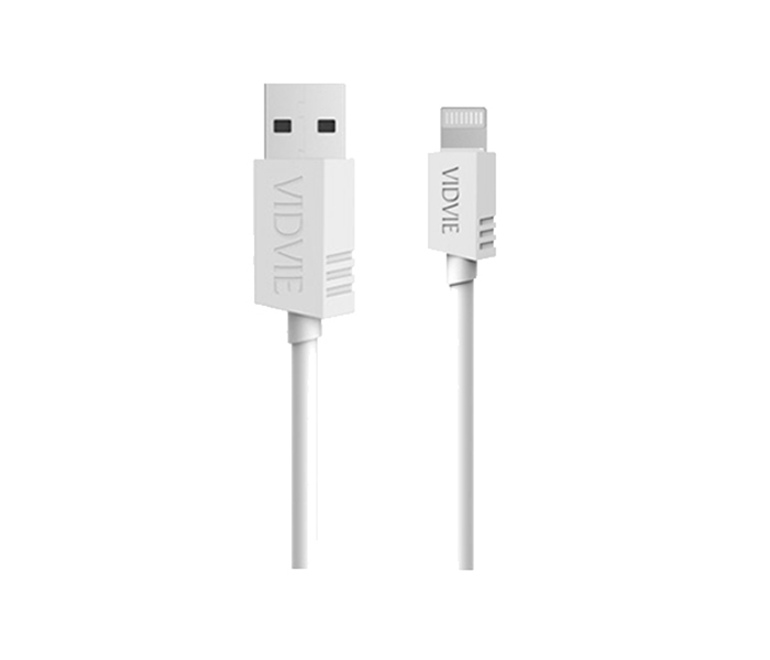 Vidvie CB-404 Data Cable for Apple iPhone - 1 Meter, White - Zoom Image 3