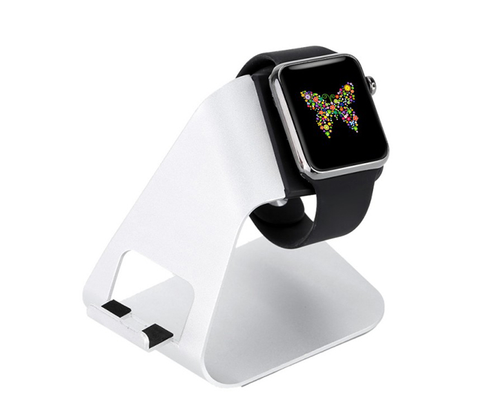 Trands TR-HO492 2 in 1 iPhone and Apple Watch Charging Stand - Black - Zoom Image 1