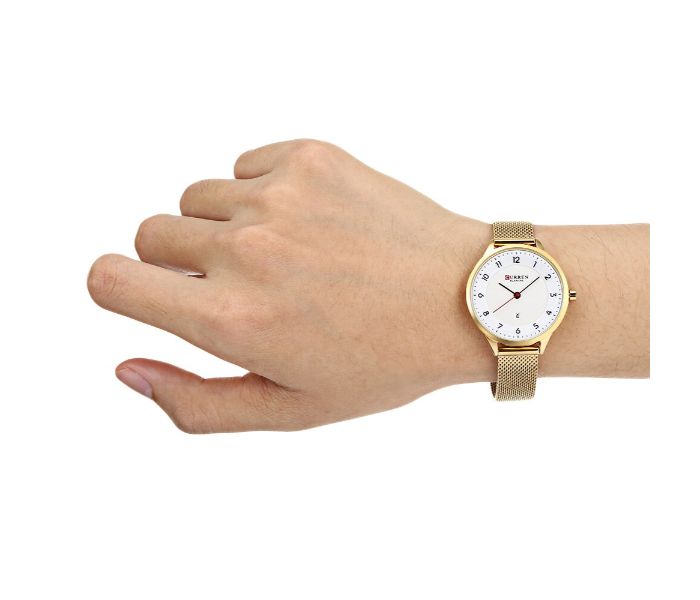 Curren 9035 Ultra Thin 2018 Luxury Wristwatch For Women Gold - Zoom Image 5