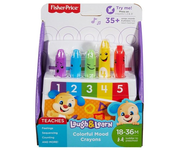 Fisher Price FBR90 Laugh and Learn Colorful Mood Crayons Assorted - Zoom Image 4