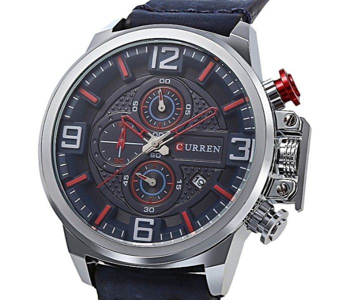 Curren 8278 Analog Quartz Watch For Men Blue - Zoom Image 2