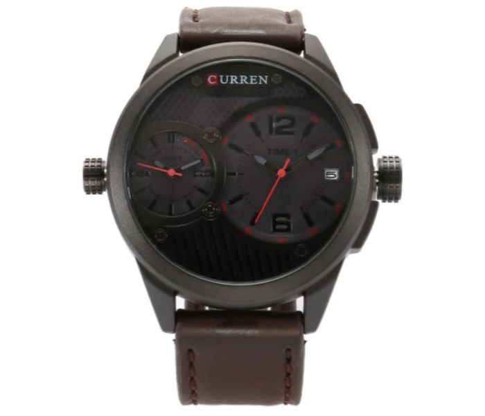 Curren 8249 Business Quartz Watch For Men Black - Zoom Image