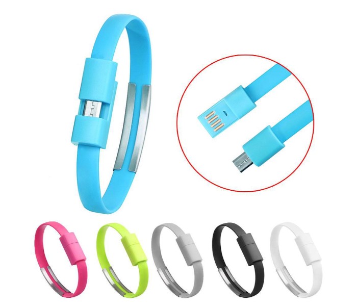 Flat Bracelet  Micro USB Cable for all Android Devices BFDC6 Multicolor - Zoom Image 8