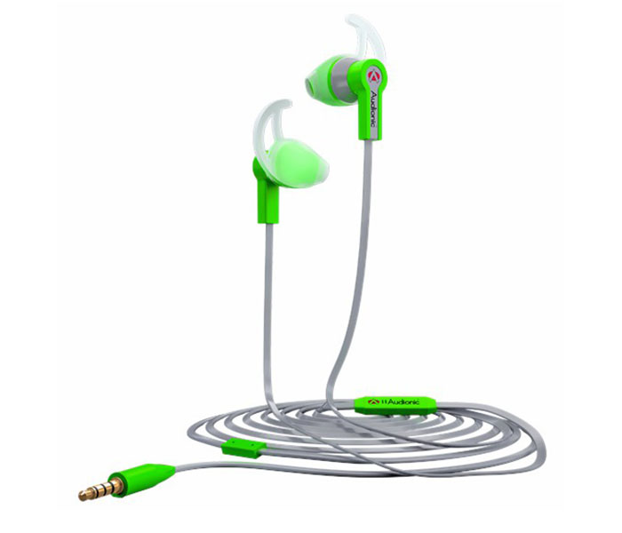 Audionic SE-35 Sporty Earbuds Earphone - Green - Zoom Image 1