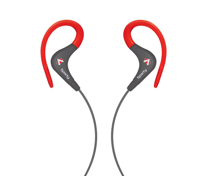 Audionic SE-40 Sporty Earbuds Earphone - Red & Black - Zoom Image 1