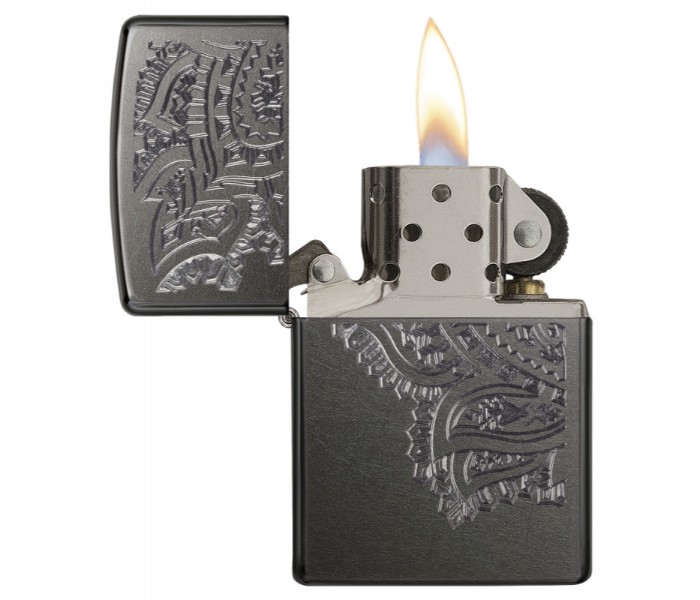 Zippo 29431 Regular Iced Paisley Lighter Grey - Zoom Image 1