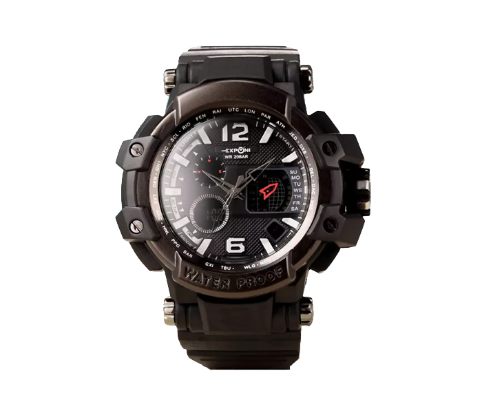 Exponi Military Digital Watch for Men - Black - Zoom Image