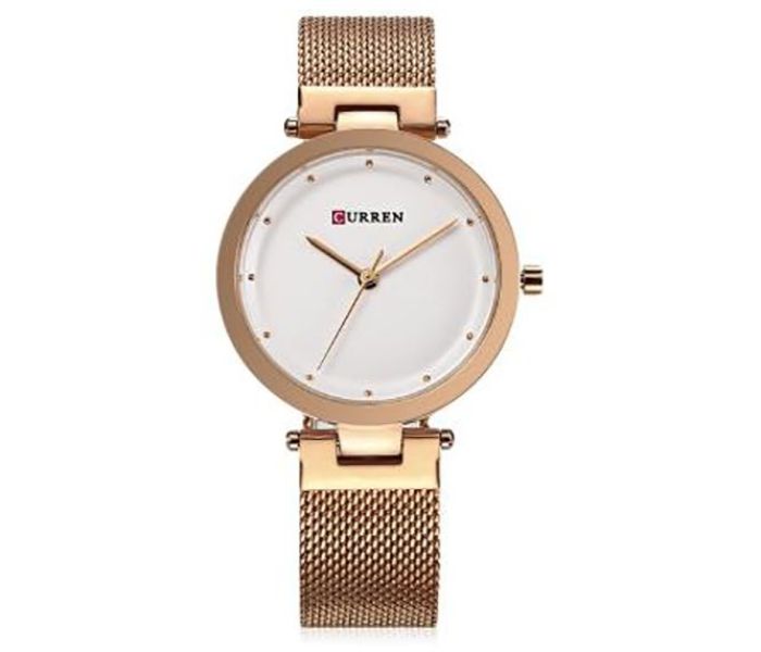 Curren 9005 Quartz Watch For Women Rose Gold - Zoom Image