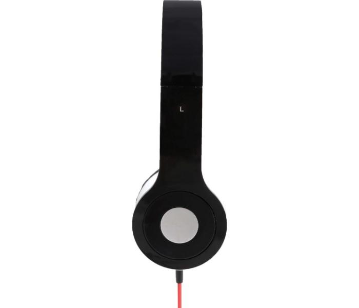 Compact Tri-Fold Design High Definition Single Pin Wired Stereo Headphones - Black - Zoom Image 3